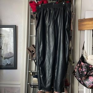Vegan leather jogger